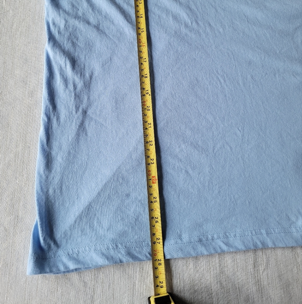 GOAT Light Blue Graphic Tee with Goat Patch Size L - Picture 5 of 9